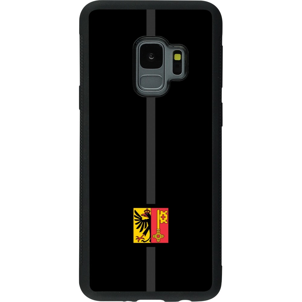 Coque Samsung Galaxy S9 - Silicone rigide noir Canton GE noir