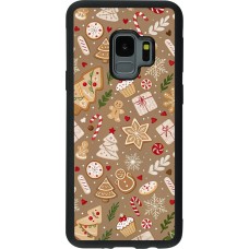Coque Samsung Galaxy S9 - Silicone rigide noir Christmas 25 Pattern Ginger Cookie