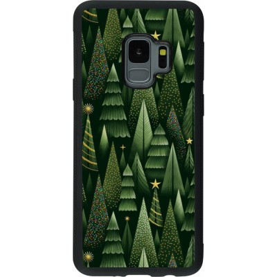 Coque Samsung Galaxy S9 - Silicone rigide noir Christmas 25 Pattern Xmas Tree
