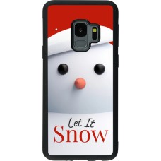 Coque Samsung Galaxy S9 - Silicone rigide noir Christmas 25 Xmas Snowman