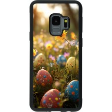 Coque Samsung Galaxy S9 - Silicone rigide noir Easter 2026 Decorated eggs