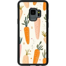 Samsung Galaxy S9 Case Hülle - Silikon schwarz Easter 2026 Illustration carrots