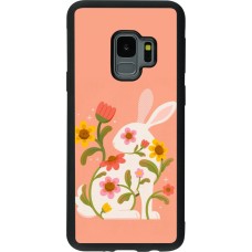 Coque Samsung Galaxy S9 - Silicone rigide noir Easter 2026 Rabbit collage