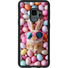 Samsung Galaxy S9 Case Hülle - Silikon schwarz Easter 2026 Rabbit fun