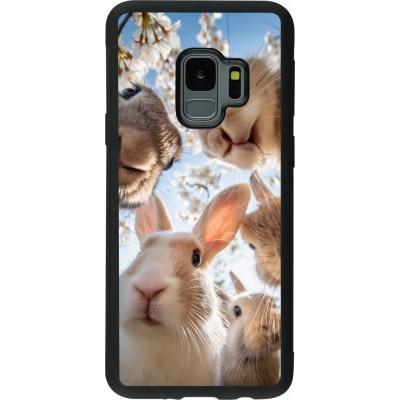 Coque Samsung Galaxy S9 - Silicone rigide noir Easter 2026 Rabbits