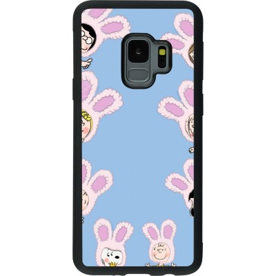 Coque Samsung Galaxy S9 - Silicone rigide noir Easter 2026 Snoopy