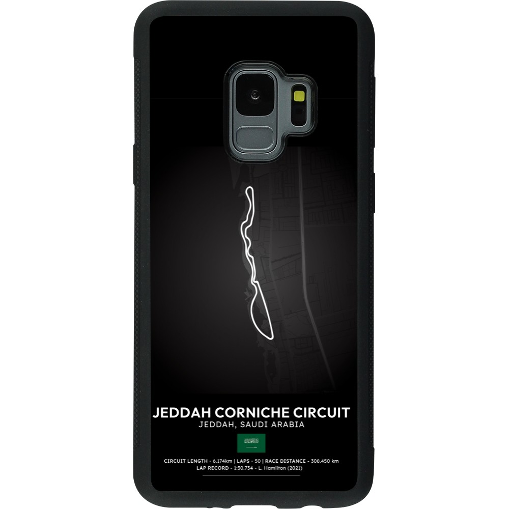 Coque Samsung Galaxy S9 - Silicone rigide noir F1 Track 2025 Saudi Arabia