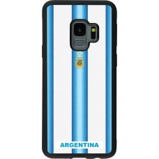 Samsung Galaxy S9 Case Hülle - Silikon schwarz Argentinien 2026 personalisierbares Fussballtrikot