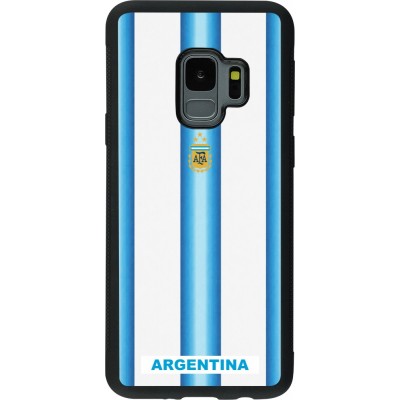 Samsung Galaxy S9 Case Hülle - Silikon schwarz Argentinien 2026 personalisierbares Fussballtrikot