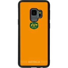 Coque Samsung Galaxy S9 - Silicone rigide noir Maillot de football Australie 2026 personnalisable