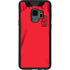 Samsung Galaxy S9 Case Hülle - Silikon schwarz Südkorea 2022 personalisierbares Fussballtrikot