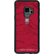 Samsung Galaxy S9 Case Hülle - Silikon schwarz Südkorea 2026 personalisierbares Fussballtrikot
