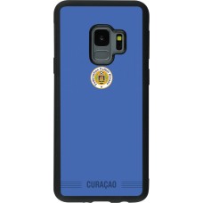 Coque Samsung Galaxy S9 - Silicone rigide noir Maillot de football Curaçao 2026 personnalisable