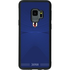 Coque Samsung Galaxy S9 - Silicone rigide noir Maillot de football Japon 2026 personnalisable