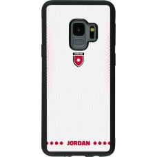 Samsung Galaxy S9 Case Hülle - Silikon schwarz Jordanien 2026 personalisierbares Fussballtrikot