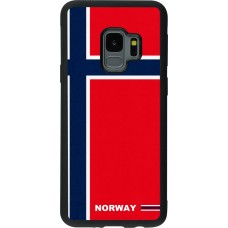 Samsung Galaxy S9 Case Hülle - Silikon schwarz Norwegen 2026 personalisierbares Fussballtrikot