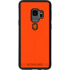 Coque Samsung Galaxy S9 - Silicone rigide noir Maillot de football Pays-Bas 2026 personnalisable