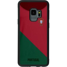 Samsung Galaxy S9 Case Hülle - Silikon schwarz Fussballtrikot Portugal2022