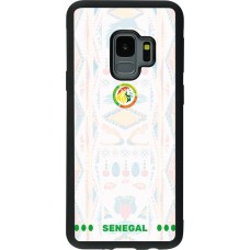 Coque Samsung Galaxy S9 - Silicone rigide noir Maillot de football Sénégal 2026 personnalisable