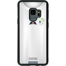 Samsung Galaxy S9 Case Hülle - Silikon schwarz Fussballtrikot Slowenien