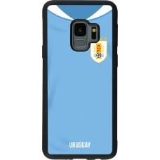 Samsung Galaxy S9 Case Hülle - Silikon schwarz Uruguay 2022 personalisierbares Fussballtrikot
