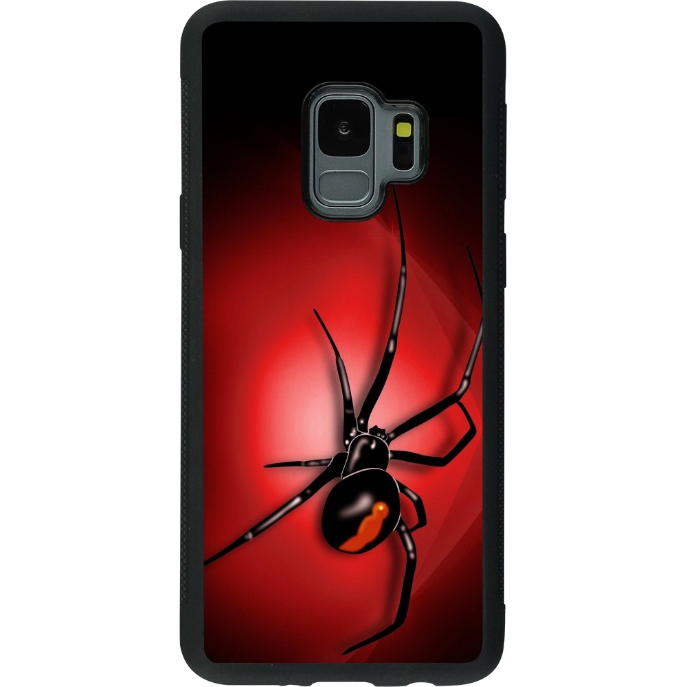 Samsung Galaxy S9 Case Hülle - Silikon schwarz Halloween 2023 spider black widow