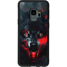 Samsung Galaxy S9 Case Hülle - Silikon schwarz Halloween 2024 mad werewolf