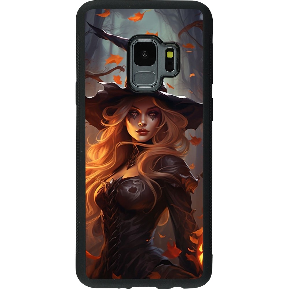 Samsung Galaxy S9 Case Hülle - Silikon schwarz Halloween 2024 sexy witch