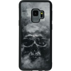 Samsung Galaxy S9 Case Hülle - Silikon schwarz Halloween 2024 smoky skull