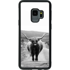Hülle Samsung Galaxy S9 - Silikon schwarz Highland cattle