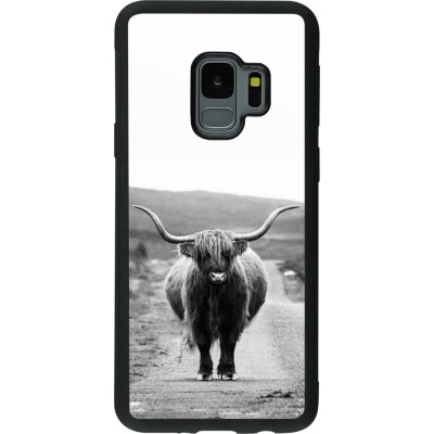 Hülle Samsung Galaxy S9 - Silikon schwarz Highland cattle