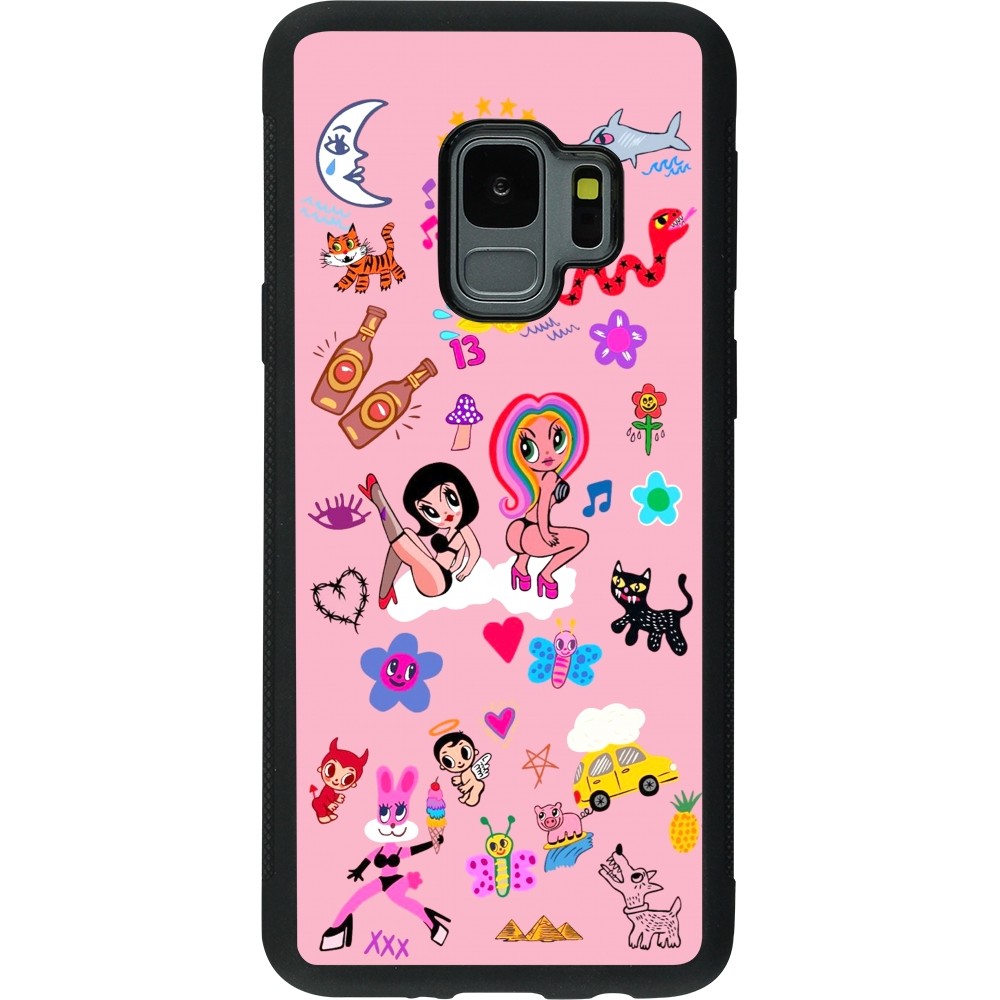 Coque Samsung Galaxy S9 - Silicone rigide noir Karol G La Bichota Manana Sera Bonito