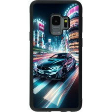 Coque Samsung Galaxy S9 - Silicone rigide noir BMW M4 Tokyo Night