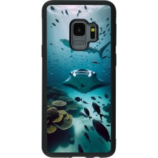 Samsung Galaxy S9 Case Hülle - Silikon schwarz Manta Lagune Reinigung