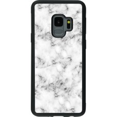 Coque Samsung Galaxy S9 - Silicone rigide noir Marble 01