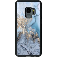 Coque Samsung Galaxy S9 - Silicone rigide noir Marble 04