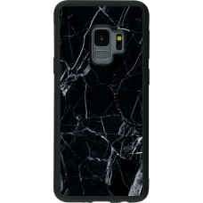 Coque Samsung Galaxy S9 - Silicone rigide noir Marble Black 01