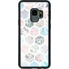 Coque Samsung Galaxy S9 - Silicone rigide noir Marble Everything