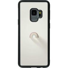Samsung Galaxy S9 Case Hülle - Silikon schwarz Mini Regenbogen Minimal