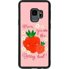 Coque Samsung Galaxy S9 - Silicone rigide noir Mom 2026 Berry best