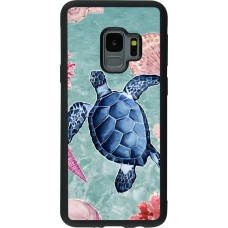 Samsung Galaxy S9 Case Hülle - Silikon schwarz Preppy Turtle