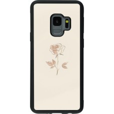 Samsung Galaxy S9 Case Hülle - Silikon schwarz Rosa Sand Minimalistisch