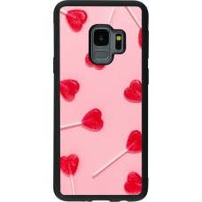 Samsung Galaxy S9 Case Hülle - Silikon schwarz Saint Valentines Day 26 Lollipop