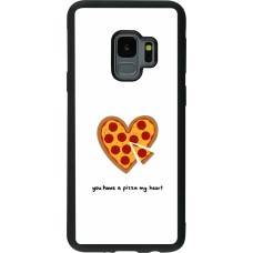 Coque Samsung Galaxy S9 - Silicone rigide noir Saint Valentines Day 26 You have my pizza heart
