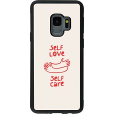 Coque Samsung Galaxy S9 - Silicone rigide noir Saint Valentines Day 26 Self love self care