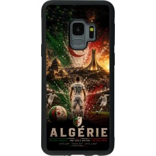Coque Samsung Galaxy S9 - Silicone rigide noir Football Algérie splash 2026