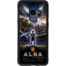 Coque Samsung Galaxy S9 - Silicone rigide noir Football Écosse splash 2026