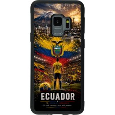 Coque Samsung Galaxy S9 - Silicone rigide noir Football Équateur splash 2026