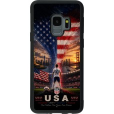 Samsung Galaxy S9 Case Hülle - Silikon schwarz Fussball Vereinigten Staaten splash 2026