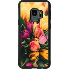 Coque Samsung Galaxy S9 - Silicone rigide noir Bouquet of tulips 2026